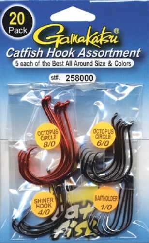 Gamakatsu Catfish Hook Assortment 20 Pack 258000