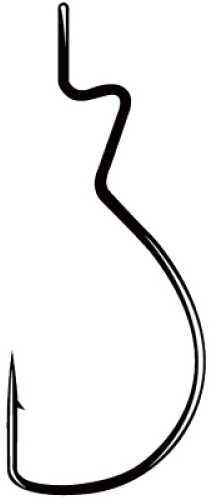 Gamakatsu 1/0 Skip Gap Worm Hook Black 266411