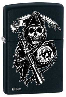 Zippo Sons Of Anarchy Black Matte Lighter 28504