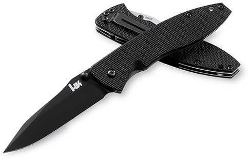 Hk Nitrous Blitz Folding Knife Plain Edge Black 14460bt