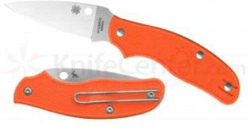 Spyderco Spy-DK Plain Edge Knife, 2.69" Blade, Orange Md: C179POR