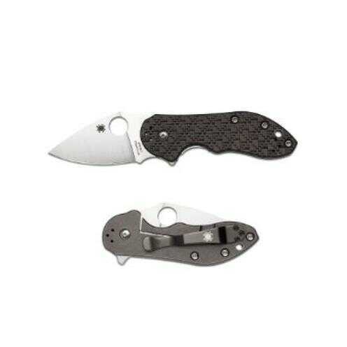 Spyderco Dice CF Laminate/Titanium Plain Edge Knife