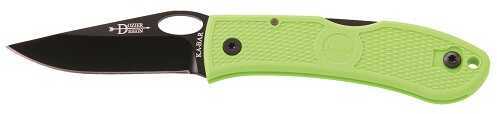 Ka-Bar Dozier Folding Knife W/Thumb Notch Zombie Grn 4065ZG