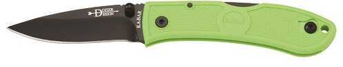 Ka-Bar Mini Dozier Folder Knife In Zombie Green 4072ZG