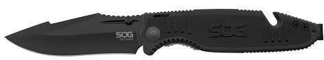 SOG Boot Camp Hardcased Black Folding Knife - BCP203-CP