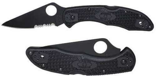 Spyderco Delica4 Lightweight Black FRN Comboedge C11PSBBK