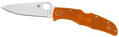 Spyderco Endura4 Ltwt Orange FRN FG Plainedge Knife