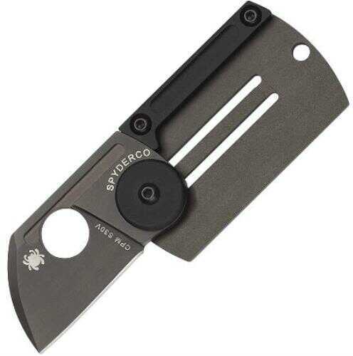 Spyderco 1.23" Black Dog Tag Folding Knife Md:C188ALTIBBKP