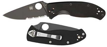 Spyderco Tenacious Black G-10 Blade Comboedge Knife