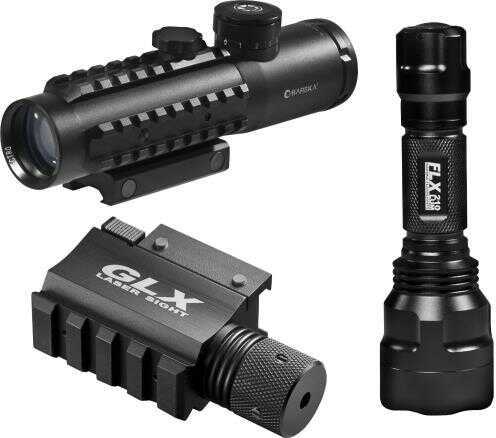 Barska 4X30 IR Electro Sight With Green Laser And Flashlight