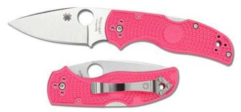 Spyderco- Native 5 Plain Edge Pink Folding Knife W/2.95" Blade