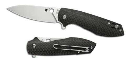 Spyderco- Positron Flipper PlainEdge Fold Knife With 3.01" Blade Md: C195CFP