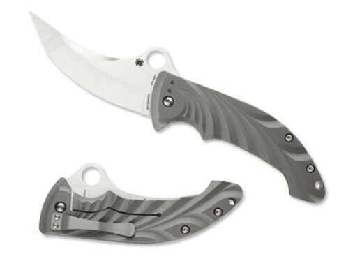 Spyderco- Tighe Stick Plain Edge Folding Knife With 3.90" Blade Md: C198Tip