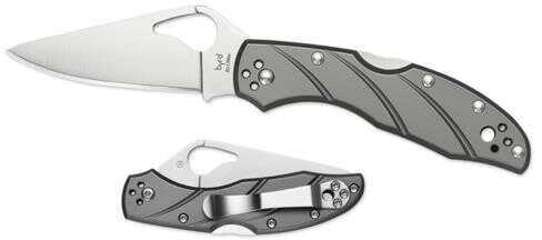 Spyderco Meadowlark 2 Folding Knife, 2.9" Satin Plain 8Cr13MoV Stainless Steel Blade, Titanium Handles Md: BY04TIP2