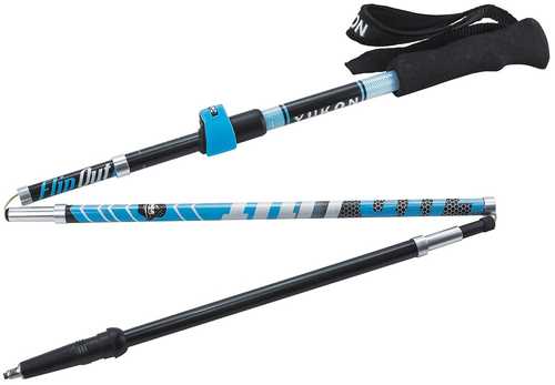 Yukon Charlies FlipOut Trekking Pole - Carbon-Blue/Gray