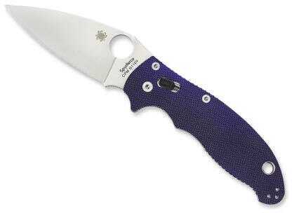 Spyderco Native 5 Folding Pocket Knife 2.95" Drop Point S110V Steel Blade G-10 Handle Dark Blue