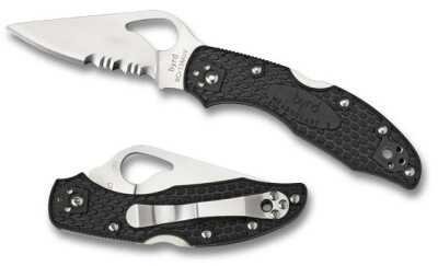 Spyderco Byrd Meadowlark2 Black FRN Plainedge By04PBK2