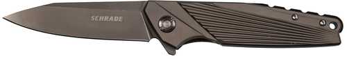 Schrade 1084279 Folder 3.375 in Gray Blade Stainless Handle