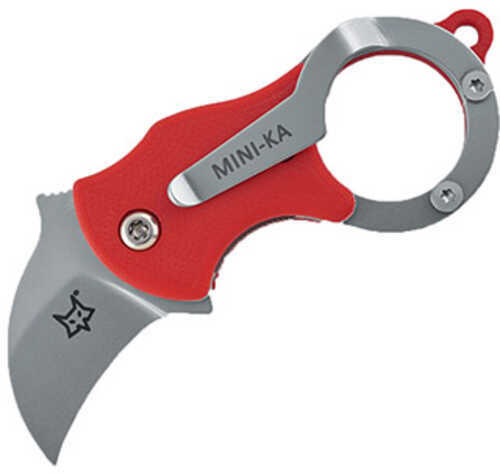 Fox Mini-Ka Karambit Folder 1.0 in Plain Red Handle