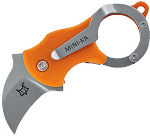 Fox Mini-Ka Karambit Folder 1.0 in Plain Orange Handle