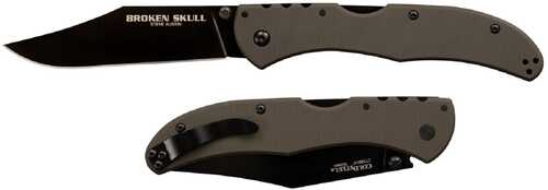 Cold Steel Broken Skull III Folder 4 in Black Plain OD G-10