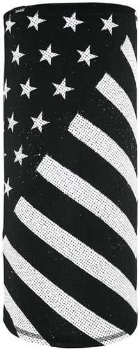 ZanHeadgear Sportflex Motley Tube Black and White Flag