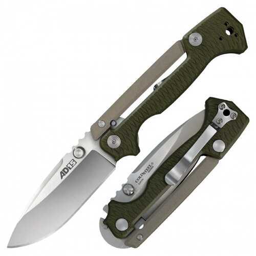 Cold Steel Cs-58Sq Ad-15 3.50" Folding Plain Spear Point S35VN SS Blade/Black Scales Aluminum/G10 Handle