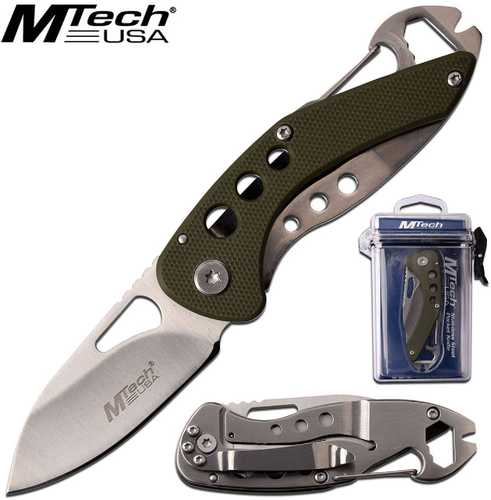 MTech USA Folder 2.1 in Blade Green G-10 Handle