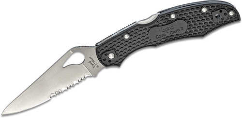 Spyderco Byrd Cara 2 Wave Folder 3.75 in Combo Blade FRN Handle