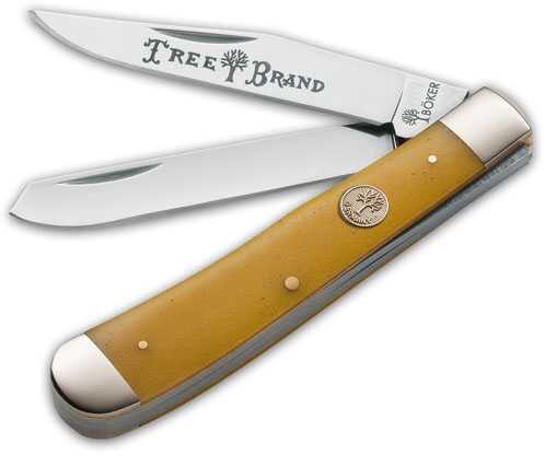 Boker TS Trapper Smooth Yellow Bone