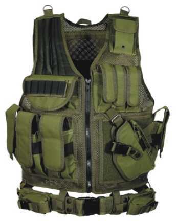 Leapers UTG 547 Law Enforcement Tactical Vest, OD Green Md: Pvc-V547Gt