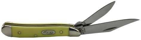 Case Peanut 2-7/8" Stainless Steel Pocket Knife With Synthetic Yellow Handle