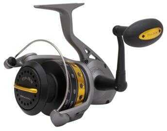 Fin-Nor Lethal Spinning Reel, Black/Gray/Yellow Md: Lt60