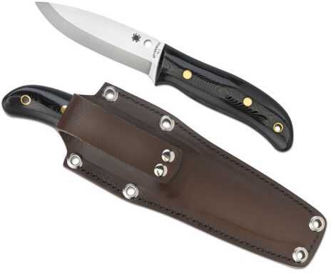 Spyderco Bushcraft G-10 Plainedge Leather Sheath FB26GP