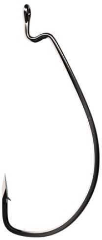 Trokar Wide Gap Worm Hook Size1/0 Plat Black 7Pk