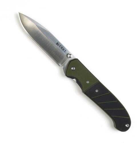 CRKT Ignitor Black/ Green Plain Razor Sharp Edge 6850