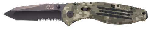 SOG Aegis Black TiNi Folding Knife Dig Camo Hndle Tanto PS