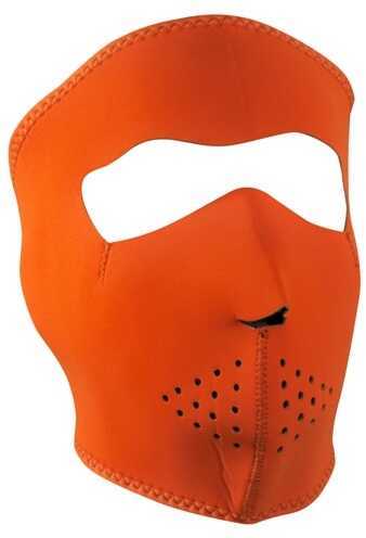 Zan Headgear Neoprene Orange Face Mask WNFM142