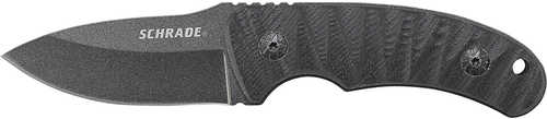 Schrade SCHF57 Fixed 2.5 in Black Blade G-10 Handle