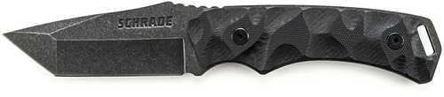 Schrade SCHF15 Fixed 3.375 in Black Blade G-10 Handle