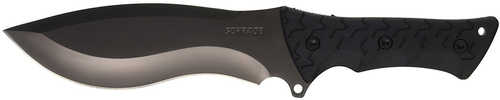 Schrade SCHF28 Fixed 8.0 in Gray Blade Rubber Handle