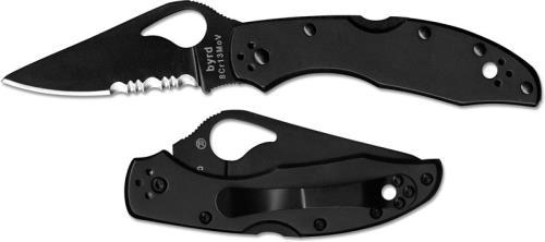 Spyderco Byrd Meadowlark 2 Black Blade Folding Knife