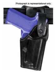 Safariland 1.50" Belt Drop, Level II Retention Black Right Hand Holster