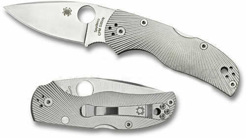 Spyderco Native 5 Fluted Titanium Folding Knife