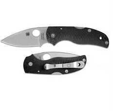 Spyderco Native 5 Fluted Carbon Fiber Handle Plain