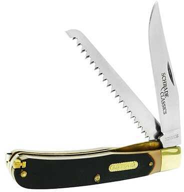 Old Timer Buzz Saw Trapper Knife With Tweezers & Stainless Steel Md: 97OT