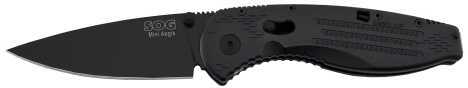 SOG Aegis Mini Black TiNi Folding Knife AE22-CP