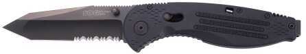 SOG Aegis Mini Black TiNi Folding Knife Tanto PS AE24-CP