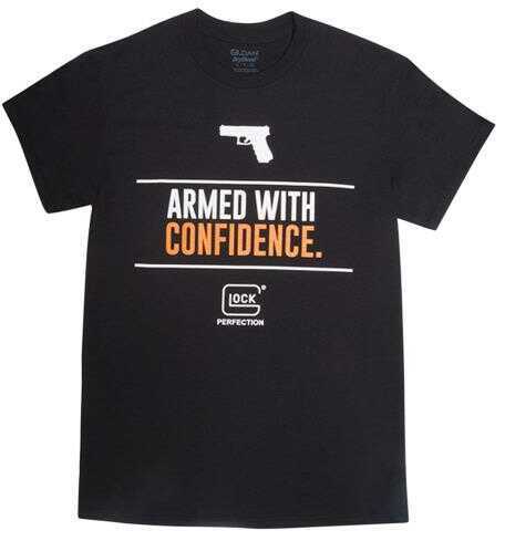 Glock Ap95040 Armed With Confidence Tshirt Black Sm