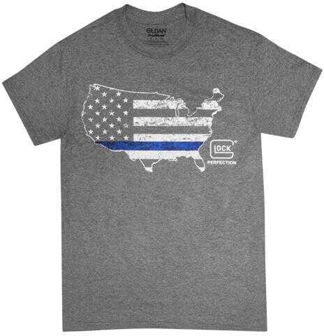 Glock Ap95156 Blue Line Shirt Ht Grey Large